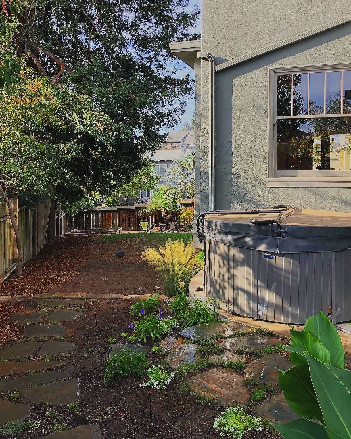 Completed garden installation