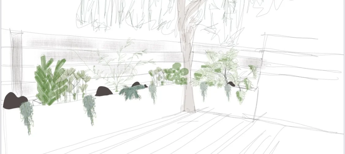 Garden after planting — looking lush and established